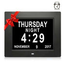 8Inch IPS 1024x768 Digita Calendar Day Clock LCD digital photo frame