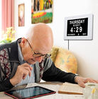 LED digital clock with date and day of week for elderly
