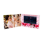 7 inch HD screen wedding video book,LCD video greeting invitation for wedding