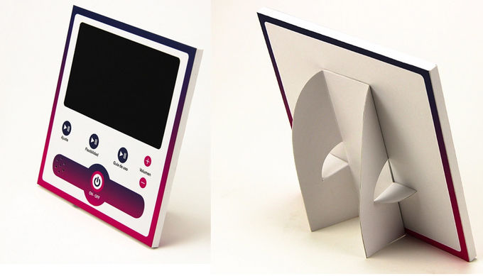 Cardboard counter display with 7 inch LCD screen, cardboard countertop display, POP up cardboard display stand