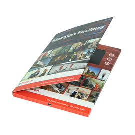 business advertising electronic 4.3inch video booklet with USB cable , video brochure card