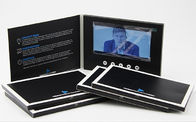Stand out video marketing brochure,7 inch LCD video brochure with 1300GSM hard cover