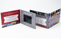Custom print LCD video brochure,7 inch video booklet for direct marketing