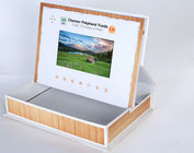 custom 7 inch screen LCD video gift box,innovative video presentation marketing packaging box