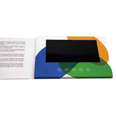 Custom 7 Inch Wedding Invitation Video Greeting Promotional Card Lcd Screen Business Video Card for Marketing Video Brochure