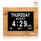 8 inch Digital Calendar Alarm Day Clock with 3 Alarm Options, Extra Large Non-Abbreviated Day & Month