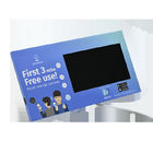 Custom print cardboard LCD video display with back stands for video point of sales marketing