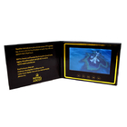 7 Inch HD Screen Digital Lcd Brochure Display With Printing For Invitation Video Gold Foil Greeting Card