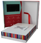 4.3/5/7/10 .1 inch LCD display video box, custom print video gift box with LCD display