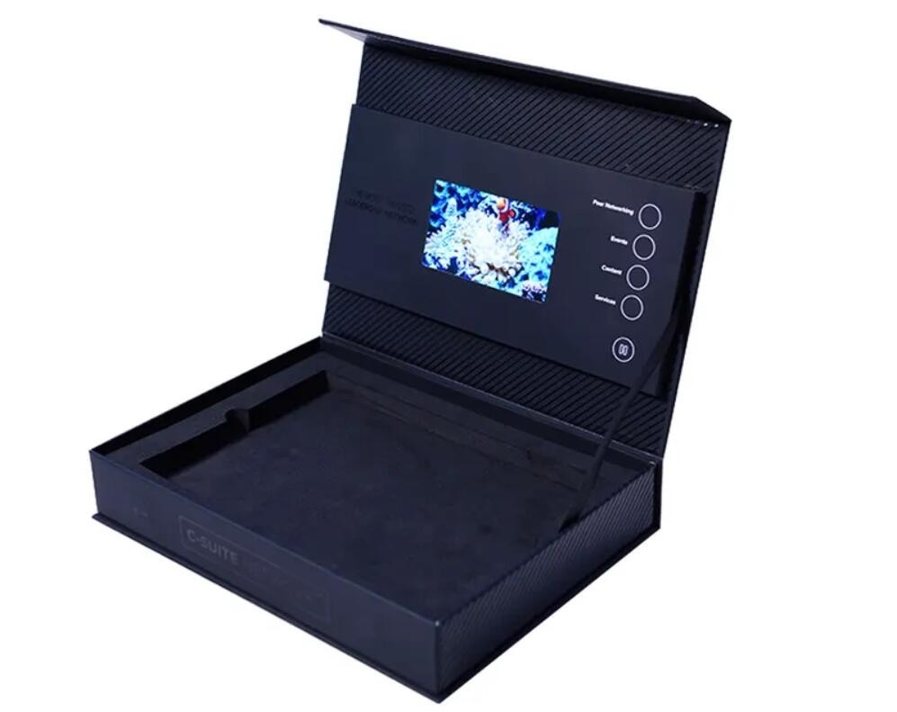 4.5/5/7/10.1 inch HD LCD video gift box custom print lcd video box for corporate marketing