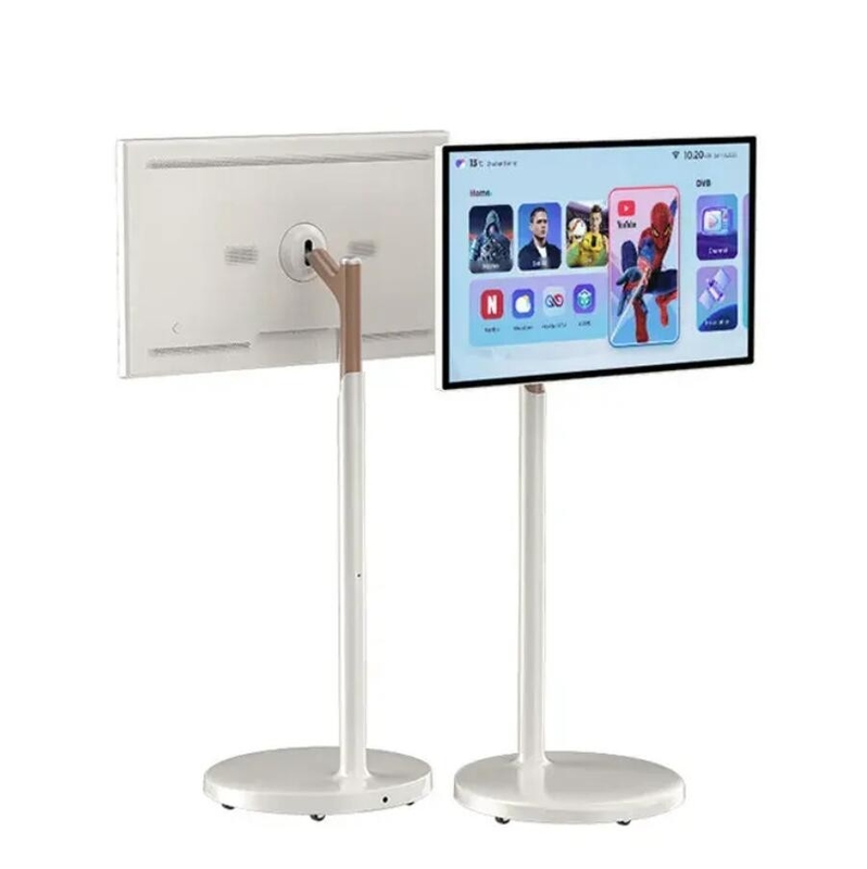 27 32Inch Battery-Power Android Stand By Me Tv In-Cell Touch Screen Gym Gaming Live Room Smart Tv With Removable Scroll