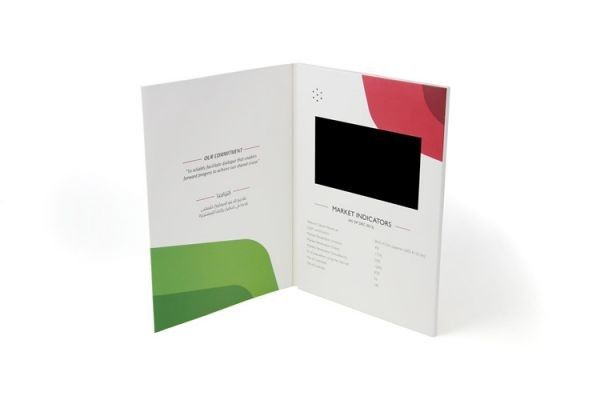 5.0  inch lcd video brochure card for marketing compaign,LCD video mailer invitation card
