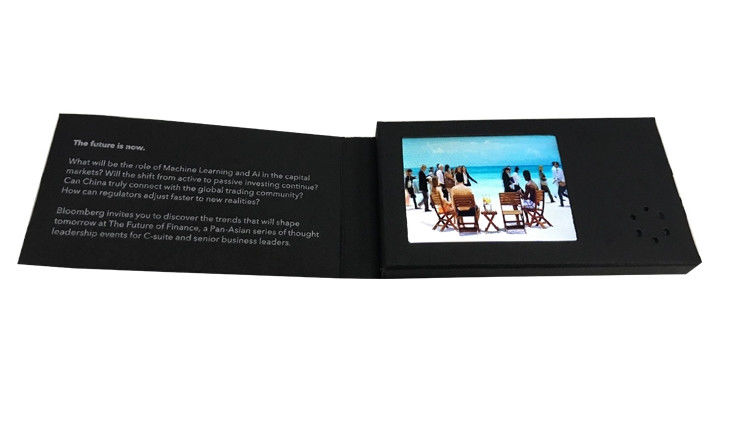 small size lcd video brochure card, 2.4inch wedding invitation video card