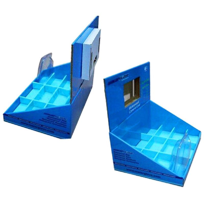 Retail LCD Cardboard Counter Display/pop counter cardboard display lcd screen cardboard counter display/ LCD couurgated