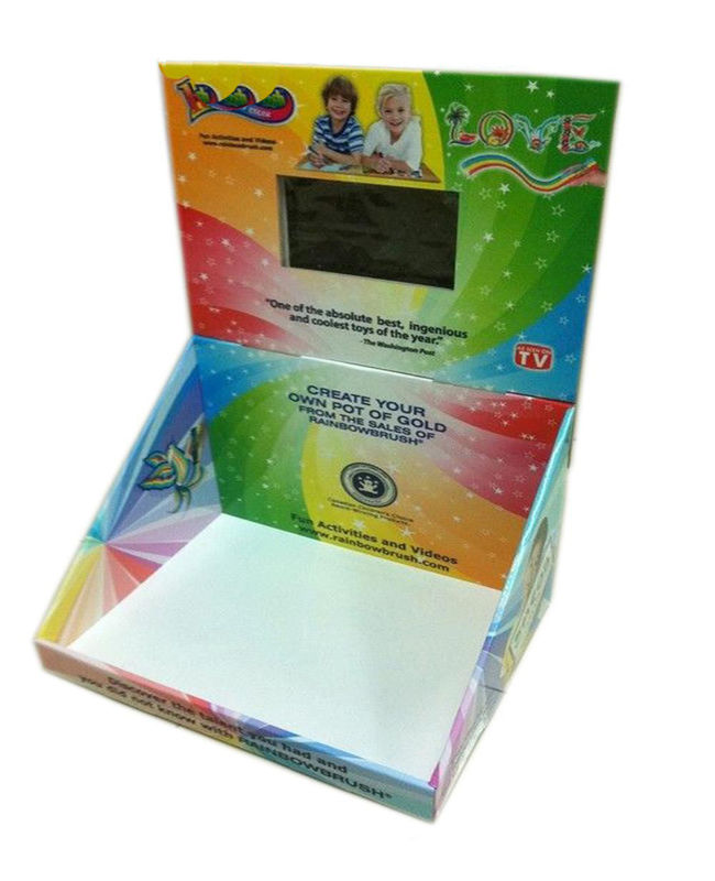Supermarket Shelf video display LCD pop pos Display for Advertising with paper covers