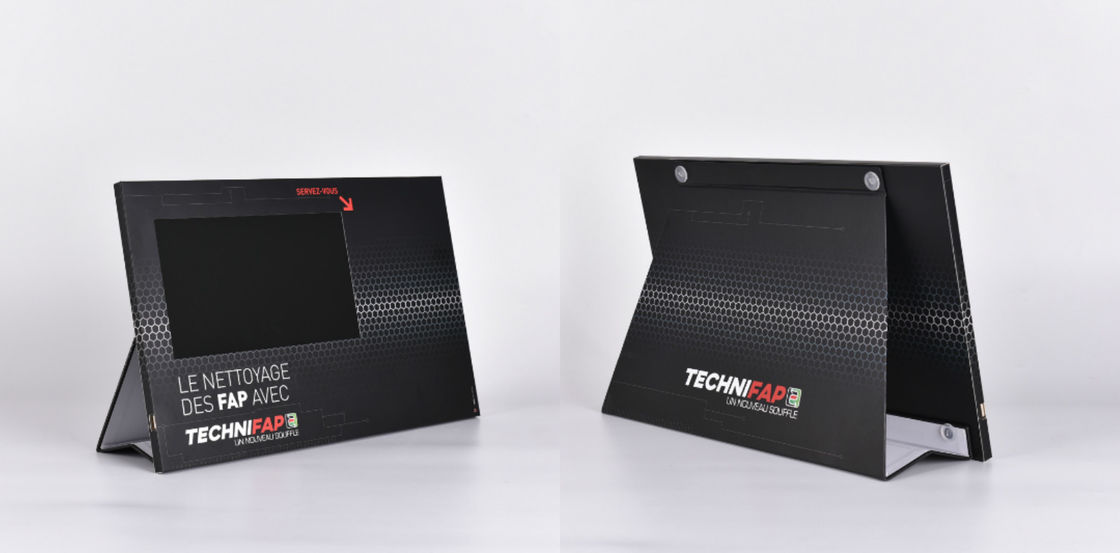 10 inch custom print video brochure display,LCD video brochure display with power adaptor