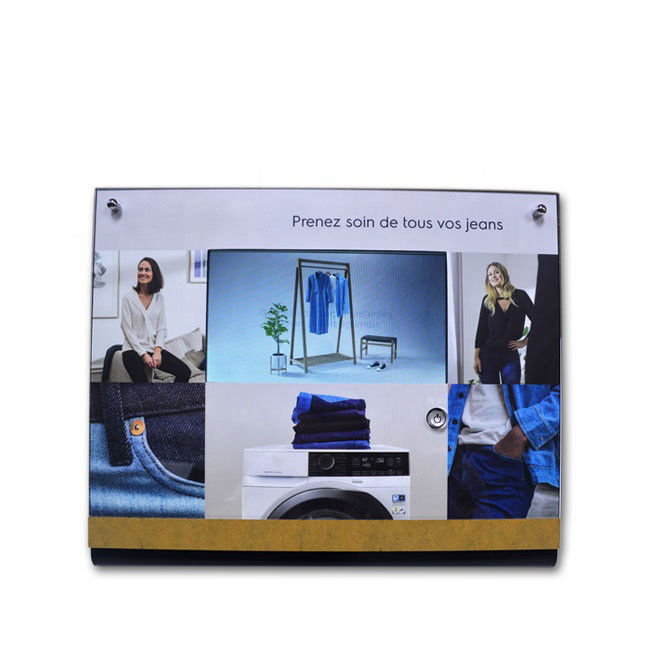 in store video shelf talker video display, 10 inch POP video display for retail store video marketing