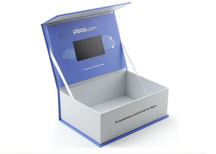 4.3/5/7/10.1inch lcd video brochure card lcd video display packaging box for business gift